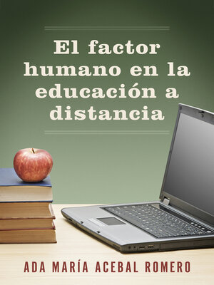 cover image of El factor humano en la educación a distancia